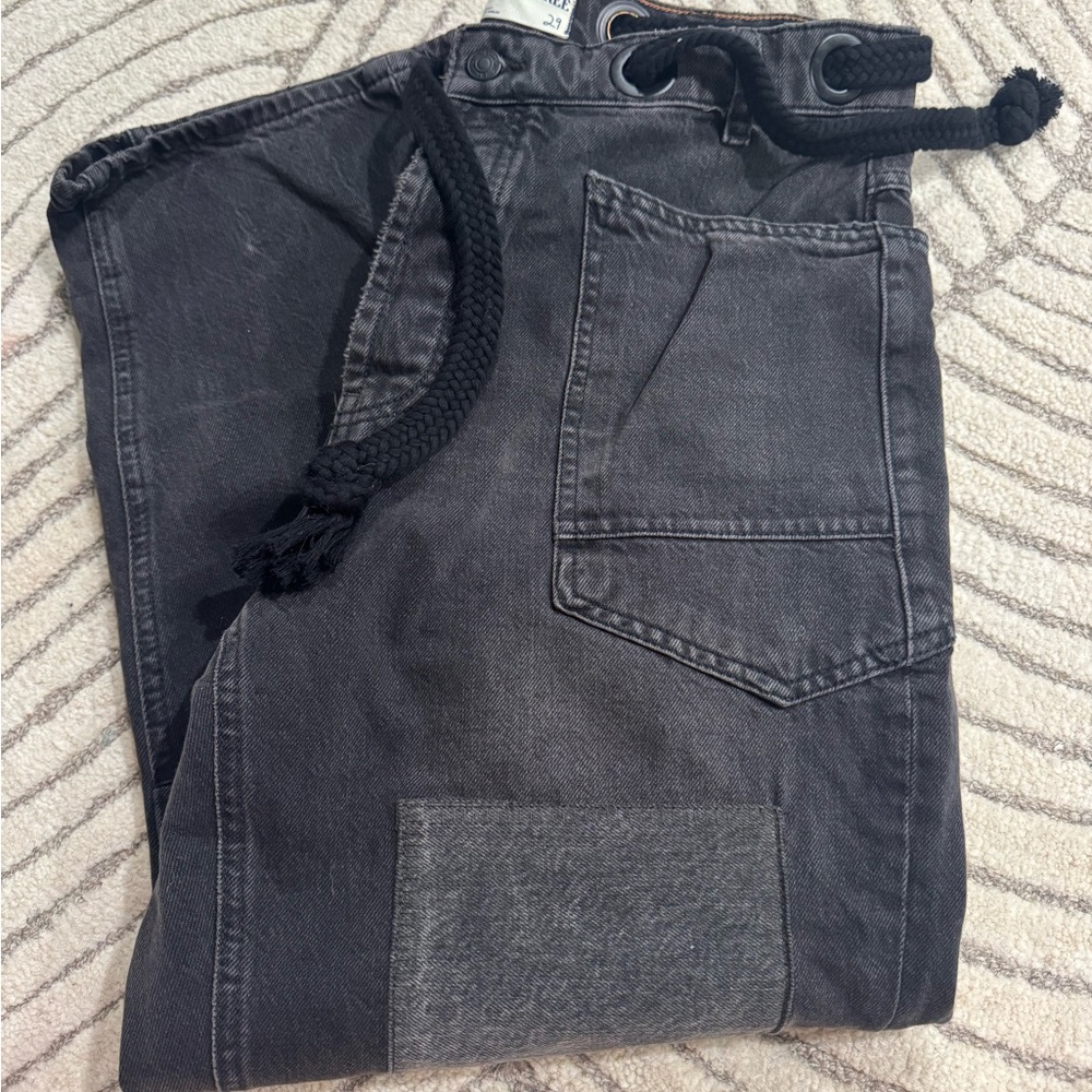 Free people denim barrel jeans